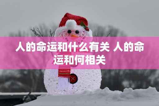 人的命运和什么有关 人的命运和何相关