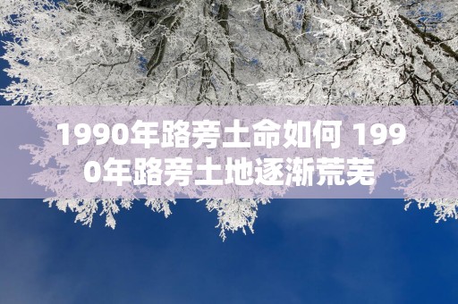 1990年路旁土命如何 1990年路旁土地逐渐荒芜