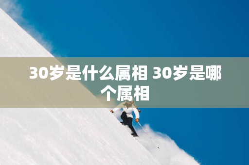 30岁是什么属相 30岁是哪个属相