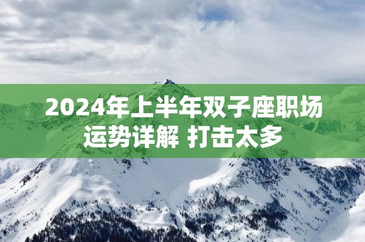 2025年上半年双子座职场运势详解 打击太多