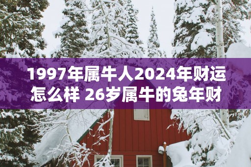 1997年属牛人2025年财运怎么样 26岁属牛的蛇年财气好吗