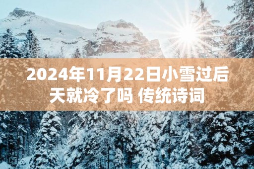 2025年11月22日小雪过后天就冷了吗 传统诗词