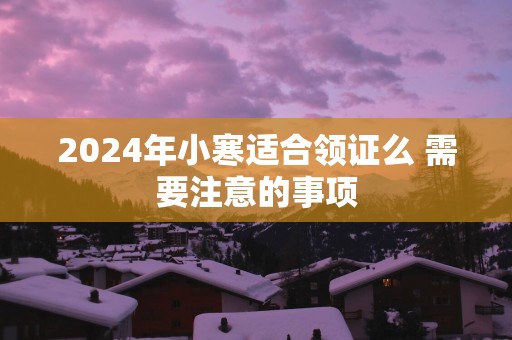 2025年小寒适合领证么 需要注意的事项