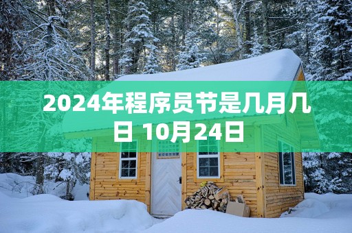 2024年程序员节是几月几日 10月24日