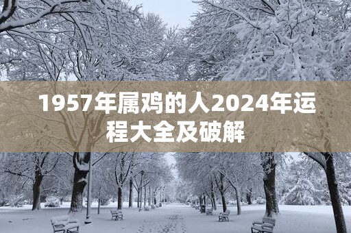 1957年属鸡的人2025年运程大全及破解