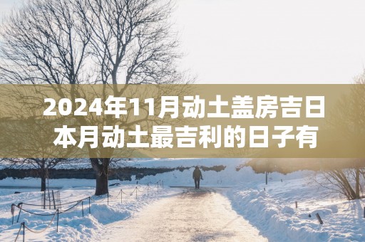 2025年11月动土盖房吉日 本月动土最吉利的日子有哪些
