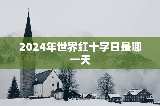 2025年世界红十字日是哪一天