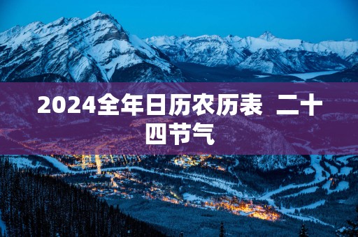 2025全年日历农历表  二十四节气