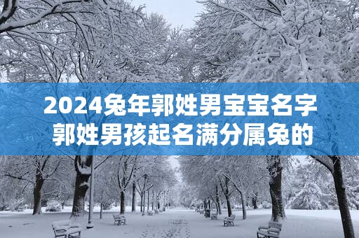 2025蛇年郭姓男宝宝名字 郭姓男孩起名满分属兔的