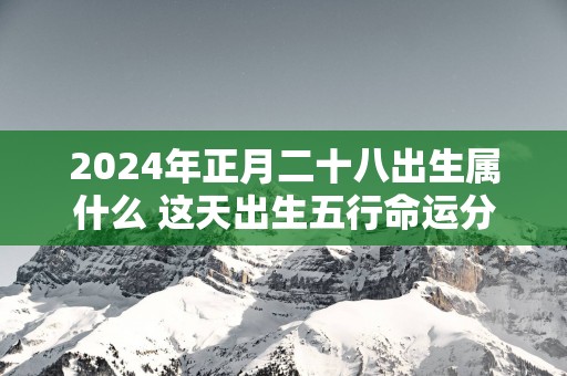 2025年正月二十八出生属什么 这天出生五行命运分析