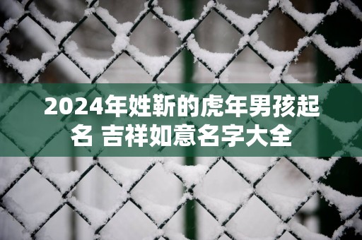 2025年姓靳的蛇年男孩起名 吉祥如意名字大全