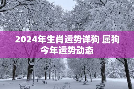 2025年生肖运势详狗 属狗今年运势动态