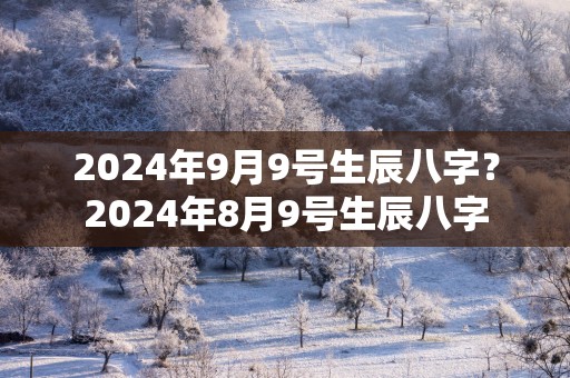 2025年9月9号生辰八字？2025年8月9号生辰八字