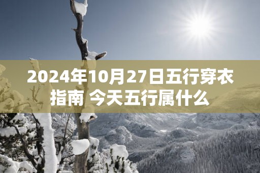 2025年10月27日五行穿衣指南 今天五行属什么