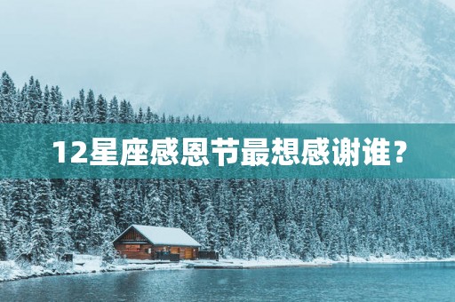 12星座感恩节最想感谢谁？