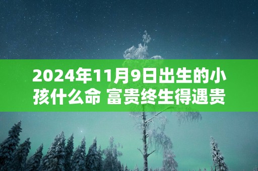 2025年11月9日出生的小孩什么命 富贵终生得遇贵人
