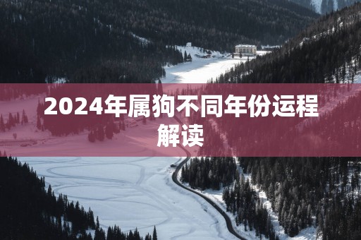 2025年属狗不同年份运程解读