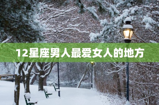 12星座男人最爱女人的地方