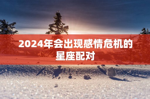2025年会出现感情危机的星座配对