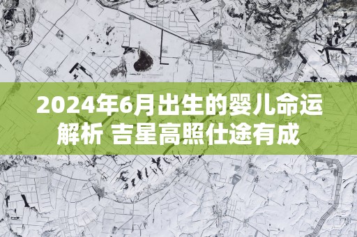 2025年6月出生的婴儿命运解析 吉星高照仕途有成