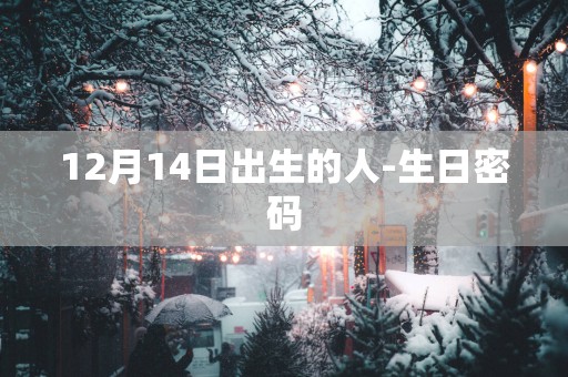 12月14日出生的人-生日密码
