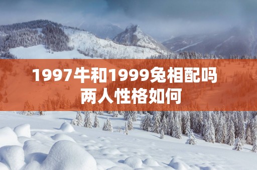 1997牛和1999兔相配吗   两人性格如何