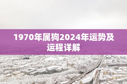 1970年属狗2025年运势及运程详解