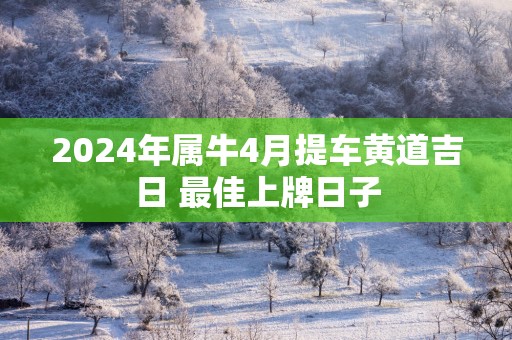 2025年属牛4月提车黄道吉日 最佳上牌日子