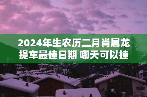 2024年生农历二月肖属龙提车最佳日期 哪天可以挂牌