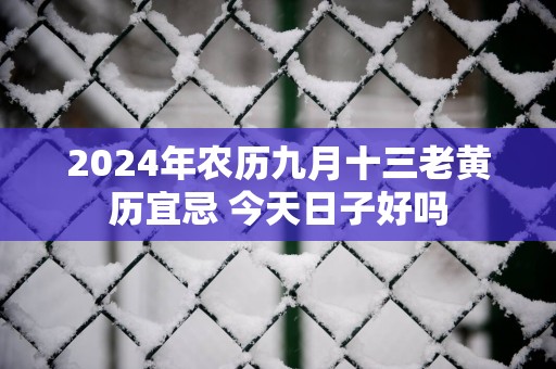 2025年农历九月十三老黄历宜忌 今天日子好吗