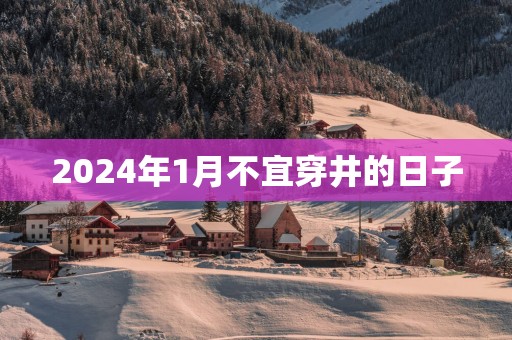 2025年1月不宜穿井的日子