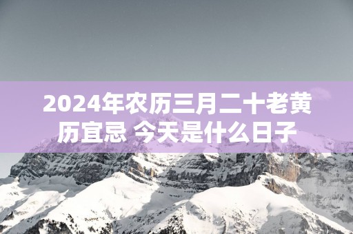 2025年农历三月二十老黄历宜忌 今天是什么日子