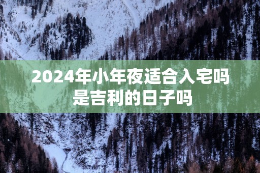 2025年小年夜适合入宅吗 是吉利的日子吗