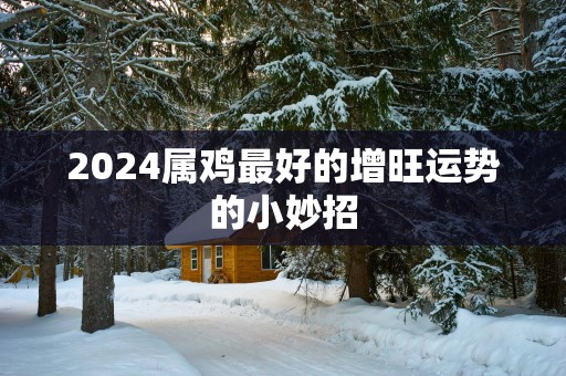 2025属鸡最好的增旺运势的小妙招