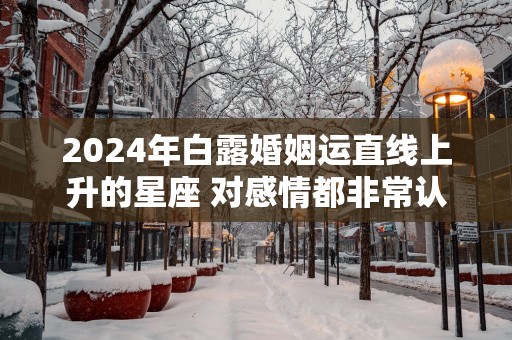 2025年白露婚姻运直线上升的星座 对感情都非常认真