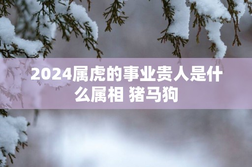 2025属虎的事业贵人是什么属相 猪马狗