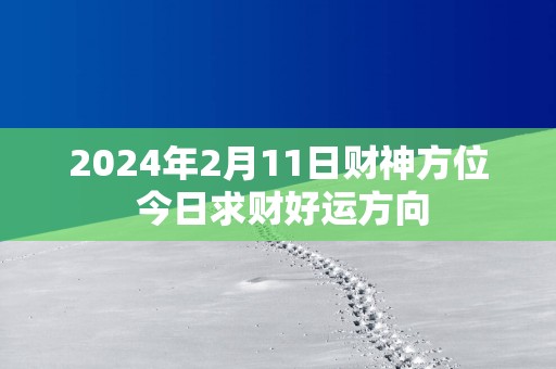 2025年2月11日财神方位 今日求财好运方向