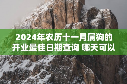 2025年农历十一月属狗的开业最佳日期查询 哪天可以开门营业