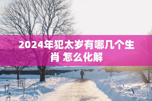 2024年犯太岁有哪几个生肖 怎么化解