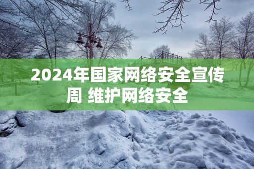 2025年国家网络安全宣传周 维护网络安全