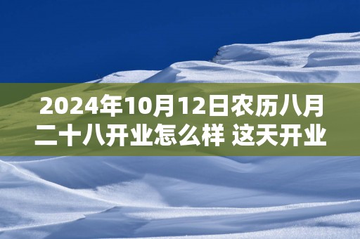 2025年10月12日农历八月二十八开业怎么样 这天开业吉利吗