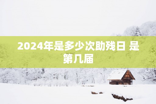 2025年是多少次助残日 是第几届