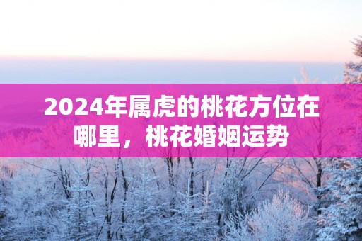 2025年属虎的桃花方位在哪里，桃花婚姻运势