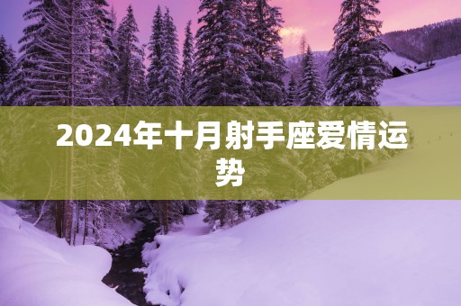 2025年十月射手座爱情运势