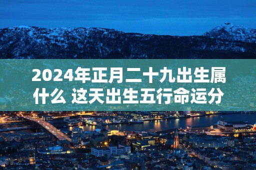 2025年正月二十九出生属什么 这天出生五行命运分析
