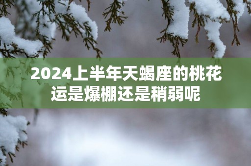 2025上半年天蝎座的桃花运是爆棚还是稍弱呢
