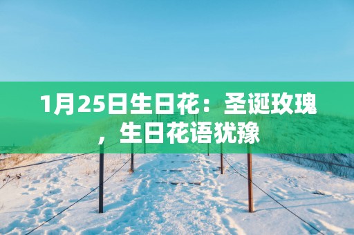 1月25日生日花：圣诞玫瑰，生日花语犹豫