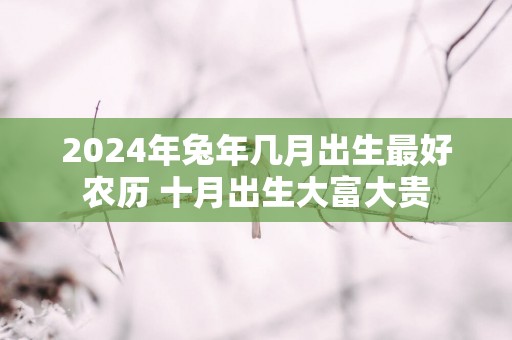 2025年蛇年几月出生最好农历 十月出生大富大贵