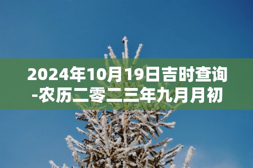 2025年10月19日吉时查询-农历二零二三年九月月初五日时辰吉凶网