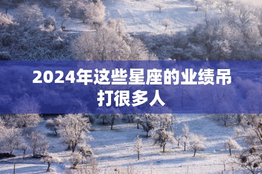 2025年这些星座的业绩吊打很多人
